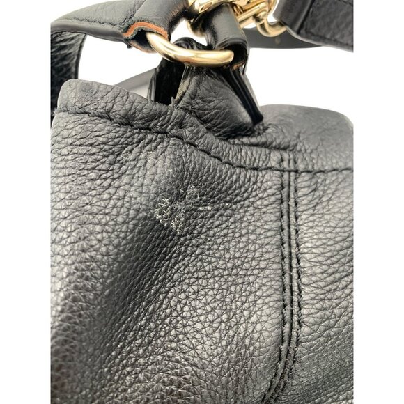 Kate Spade New York Black Pebbled Leather Crossbody Bag With Gold Hardware - Picture 9 of 12